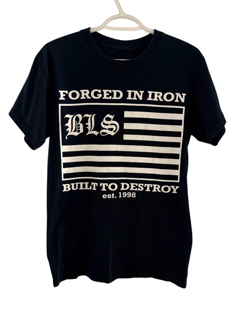 Vintage Black Label Society Forged In Iron Black Graphic Short-Sleeve Tee